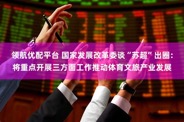 领航优配平台 国家发展改革委谈“苏超”出圈：将重点开展三方面工作推动体育文旅产业发展