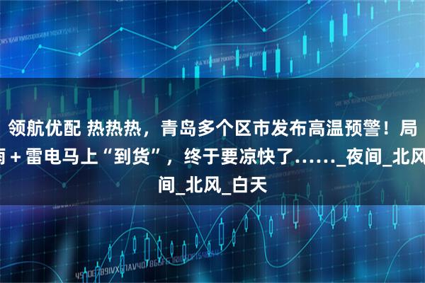 领航优配 热热热，青岛多个区市发布高温预警！局部大雨＋雷电马上“到货”，终于要凉快了……_夜间_北风_白天